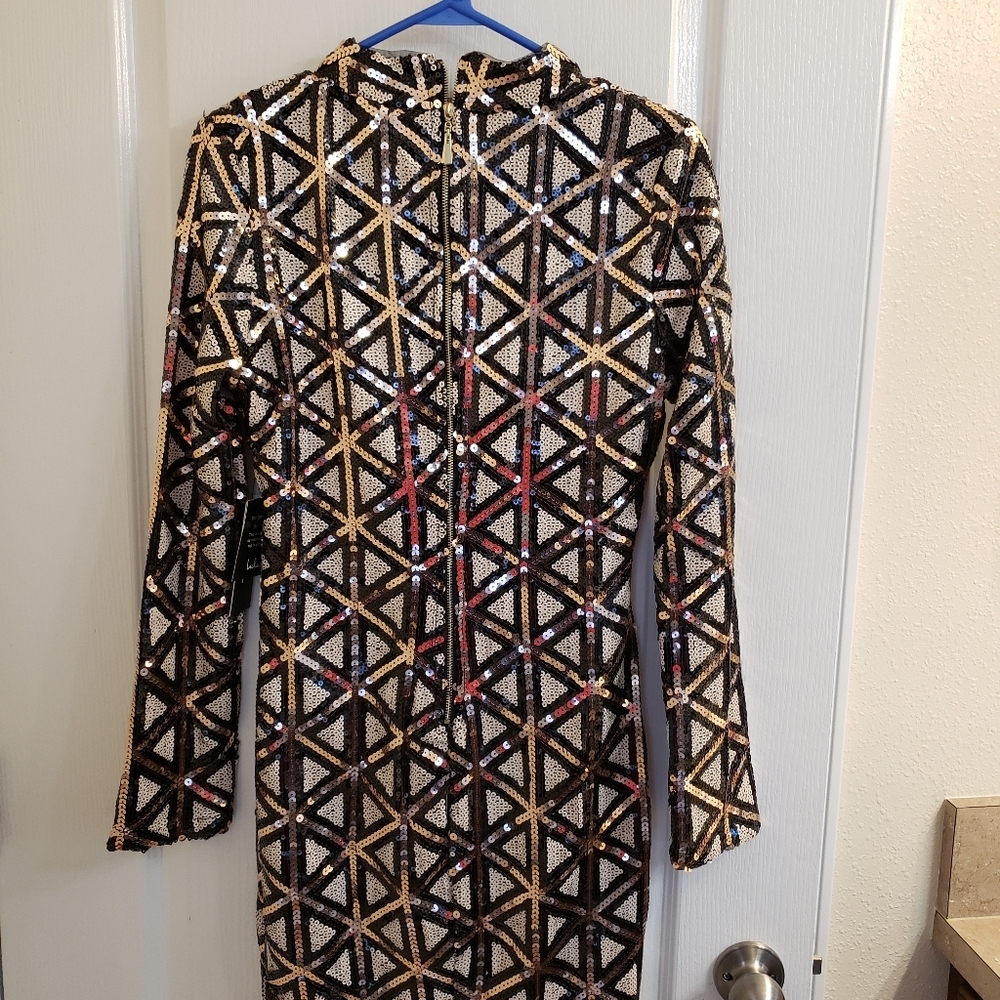 Gold party dress